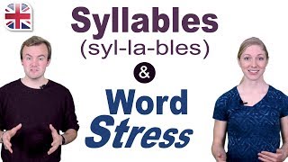 Syllables and Word Stress  English Pronunciation Lesson [upl. by Martsen]