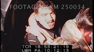 Color 1945 England Lancaster Bomber Mission  25003403  Footage Farm Ltd [upl. by Gilbert]