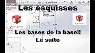 42 Les esquisses  fonctions particulières  apprendre SolidWorks en 3min [upl. by Adnohsar]