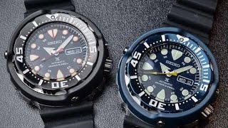 WatchesTokyo Review Seiko Tuna ฉลอง 50th Special Editoin SRP653 amp SRP655 [upl. by Nyleek890]