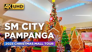 SM CITY PAMPANGA Christmas Walking Tour 2023  TOP Shopping Destination in the North【4K】 [upl. by Yenhoj]