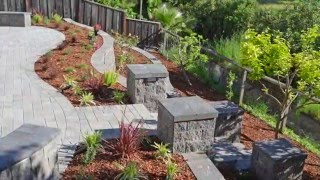 Interlocking Paver Stone Patio and Walkway Installation [upl. by Schuyler]