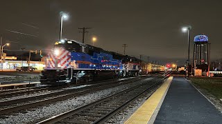 Metra 506 SD70MACH with K5LLA leads NCS 117 at Elmwood Park 113023 [upl. by Gaudet]