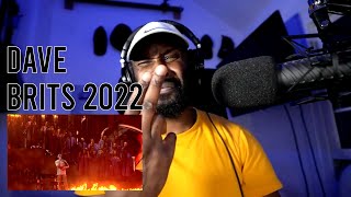 Dave In The Fire ft Giggs Ghetts Meekz amp Fredo Live at The BRITs 2022 Reaction  LeeToTheVI [upl. by Rahm]