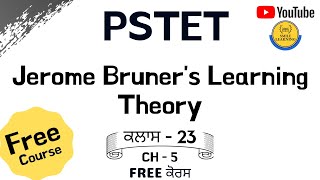 Jerome Bruner Learning Theory  Pedagogy for PSTET  Bruners Theory Eclectic Theory  PSTET 2021 [upl. by Christoph]