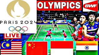 Olympics Badminton Live Matches Score Ruslt 2024  Malaysia Indonesia  Olimpik Paris [upl. by Name830]