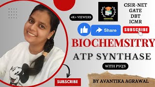 ATP SYNTHASE  BIOCHEMISTRY  CSIR NET  DBT  GATE  ICMR [upl. by Shanney]