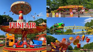 Funfair Frimley Lodge Park Camberley UK [upl. by Masao665]