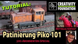 TUTORIAL Patinierung Piko Lok 101 altern  Mittelaltermarkt 2016 Burg Neuhaus kunstmichiworld 054 [upl. by Di]