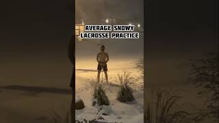 Average Snowy Lacrosse Practice lacrosse [upl. by Anthea]