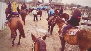 Passeggiata a cavallo con il team 🐎🤠 vlog 712024 maneggio amici ranch equitazione [upl. by Einnaoj]