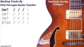 One Note Samba Backing Track [upl. by Eanore522]