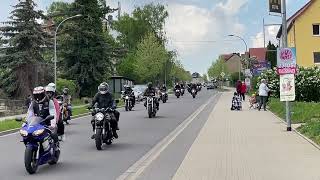 Bikertreffen Zeitz 2023 Ausfahrt Weißenfelserstraße [upl. by Emirej]