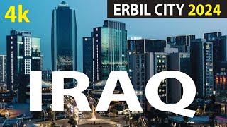 Erbil City 2024  Iraq 4K By Drone  Kurdistan 2024 [upl. by Verene544]