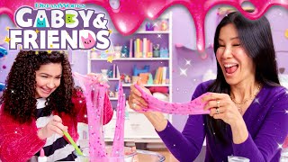 Gabby Makes Colorful MerCat SLIME with Lisa Ling ✨  GABBY amp FRIENDS [upl. by Martguerita]