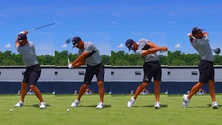 Smooth But Powerful Swing by Xander Schauffele Slow Motion [upl. by Bluh]