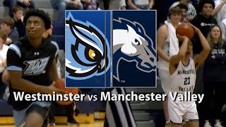 CMSportsNet Highlights Westminster at Manchester Valley Boys Basketball 2152023 [upl. by Arathorn]