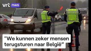 Nederland begint met controles aan grens met België en Duitsland [upl. by Wright]