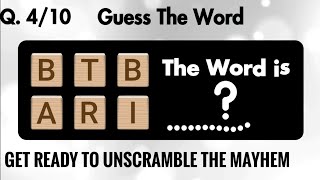 Unscramble This Mess  Can You Unscramble These Words [upl. by Yort]