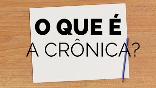 O QUE É A CRÔNICA E as características [upl. by Ahsiak]