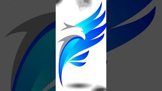 Elegant Blue Falcon Logo Design  Modern BirdInspired Branding Concept coreldrawtutorialhindi [upl. by Marala]