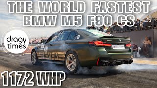 1300 HP BMW M5 F90 CS  Insane Dragy Times  14 Mile in 894 sec with 251 Kmh [upl. by Nahtanod]