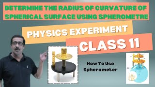 Determine Radius of Curvature of Spherical Surface Using Spherometer Physics Concepts Experiment [upl. by Elaine]