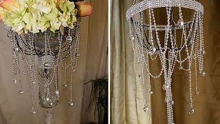 DIY  Dollar Tree Chandelier and Wedding Decorations [upl. by Perloff]