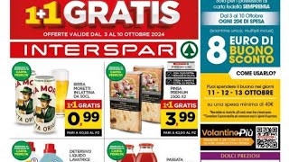 Volantino INTERSPAR dal 3 al 1O ottobre 2024 [upl. by Minabe]