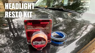 Restoring headlights with 3m kit 39008 13 [upl. by Scrope143]