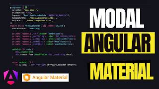 Como implementar un modal de Angular material en Angular 18 programacion [upl. by Shanley]