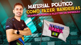 Como fazer bandeiras na plotter de impressão [upl. by Annayram904]