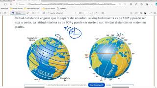 Meridianos y paralelos husos horarios proyecciones geográficas Sociales I ESO Adultos 2024 [upl. by Yelssew39]