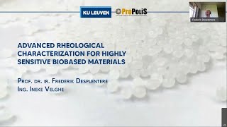 Advanced rheological characterization for highly sensitive biobased materials by Prof Desplentere [upl. by Eissirc]