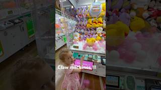 So many claw machines in Japan  funny cute toddlers japan clawmachine vacation family [upl. by Airdna]