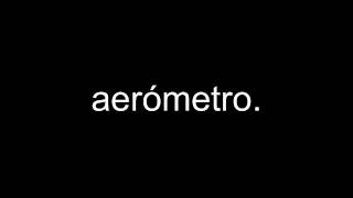 aerómetro [upl. by Hplodnar]