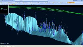 Submerged trees as shown in Echoview software using data collected witha BioSonics echosounder [upl. by Lenneuq91]