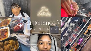 I GOT ALICIA KEYS BRAIDS  BEAUTY MAINTENANCE VLOG  HAIR NAILS EYEBROWS amp NEW JAMAICAN SPOT [upl. by Fagin]