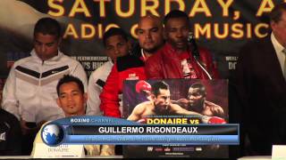 Nonito Donaire vs Guillermo Rigondeaux Press Conference  April 10 2013 [upl. by Dinny]