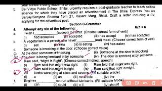 12th half yearly English 2024 solved paper [upl. by Nevarc]