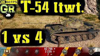 World of Tanks T54 ltwt Replay  8 Kills 48K DMGPatch 141 [upl. by Inessa612]