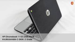 HP Chromebook 11 G3 2GB Black  C Grade Skin [upl. by Elyrrad]