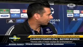 Claudio Pizarro declara tras ganar la Champions  Fuente Fox Sports [upl. by Maisie174]