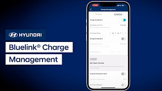 Bluelink® Charge Management  Bluelink  Hyundai [upl. by Vigen]