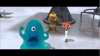 Monsters vs Aliens funny  Whats your name [upl. by Nnaed439]