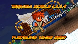 Terraria Mobile 1449 Fledgling Wings Seed Close to Ground [upl. by Egor]