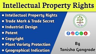 Intellectual Property Rights  IPR  Patent  Copyright  Trade Mark  Trade Secret by Tanisha [upl. by Ymij]