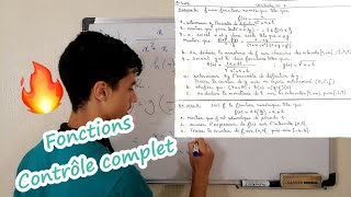 Généralités sur les fonctions 1bac Contrôle complet en 30 min😉 [upl. by Sevik]