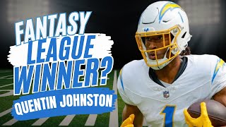 Chargers WR Quentin Johnston  Fantasy Football League Winner [upl. by Ellehcrad417]