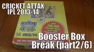 UNBOXING BOOSTER BOX 120 PACKS ☆ topps CRICKET ATTAX 201314 IPL ☆ opening PART 26 [upl. by Horst823]